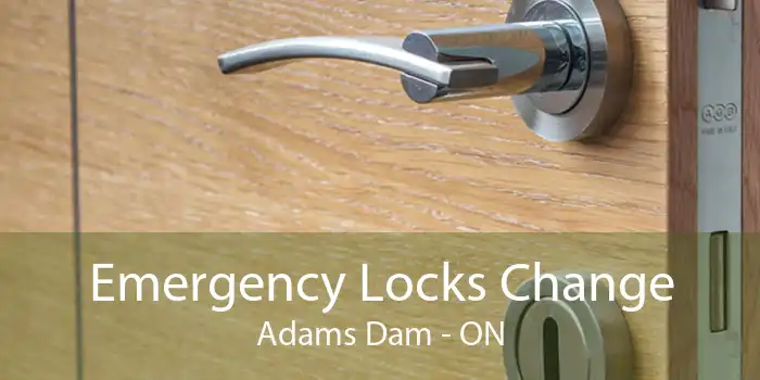 Emergency Locks Change Adams Dam - ON