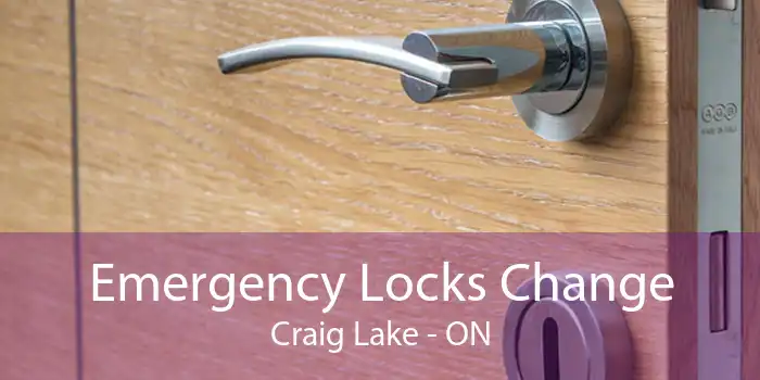 Emergency Locks Change Craig Lake - ON
