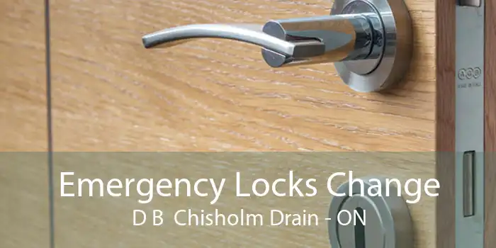 Emergency Locks Change D B  Chisholm Drain - ON