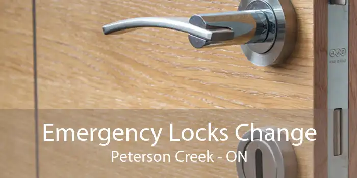 Emergency Locks Change Peterson Creek - ON