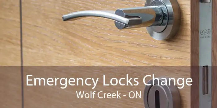 Emergency Locks Change Wolf Creek - ON