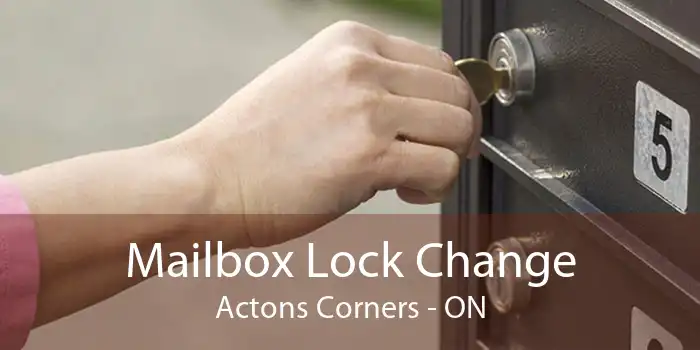 Mailbox Lock Change Actons Corners - ON