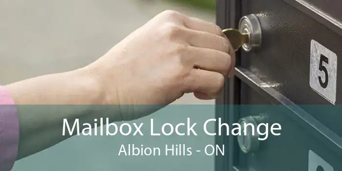 Mailbox Lock Change Albion Hills - ON