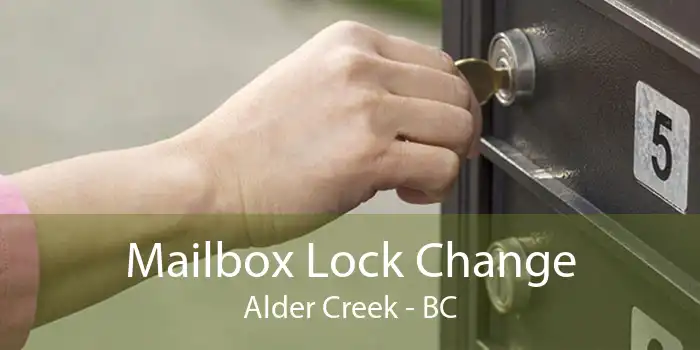 Mailbox Lock Change Alder Creek - BC