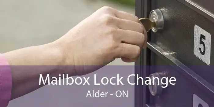 Mailbox Lock Change Alder - ON