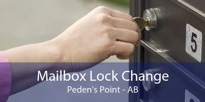 Mailbox Lock Change Peden's Point - AB