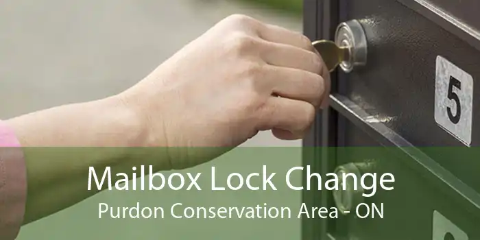 Mailbox Lock Change Purdon Conservation Area - ON
