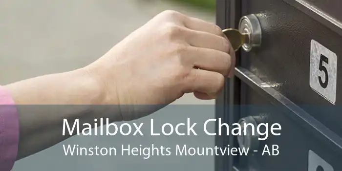 Mailbox Lock Change Winston Heights Mountview - AB