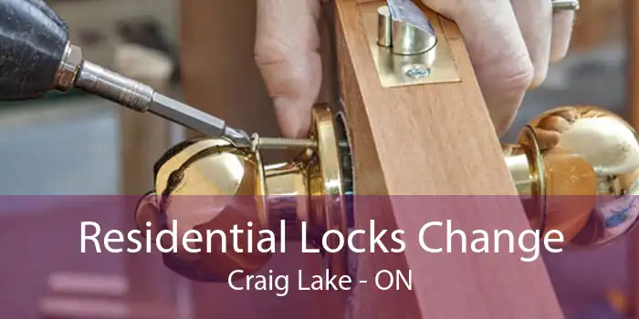 Residential Locks Change Craig Lake - ON